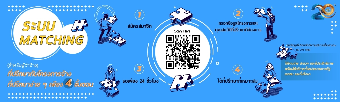 4 ขั้นตอนการใช้ระบบ Matching ที่ปรึกษากับโครงการจ้าง สำหรับผู้ว่าจ้าง
