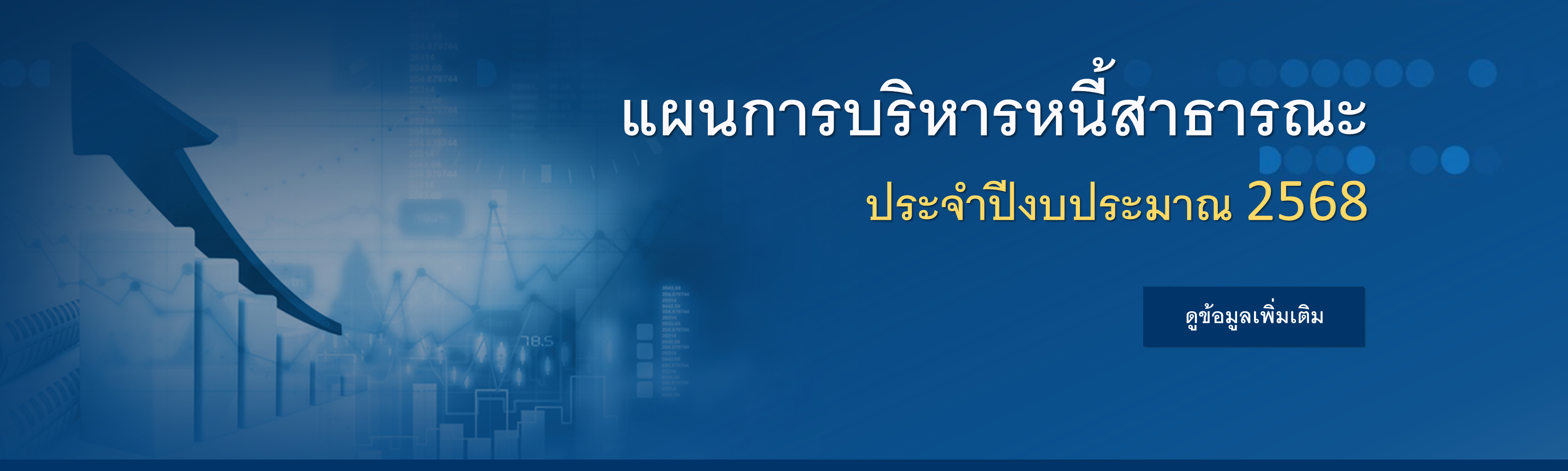 แผนการบริหารหนี้สาธารณะ ประจำปีงบประมาณ 2568